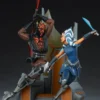 Ahsoka Tano vs. Darth Maul Diorama