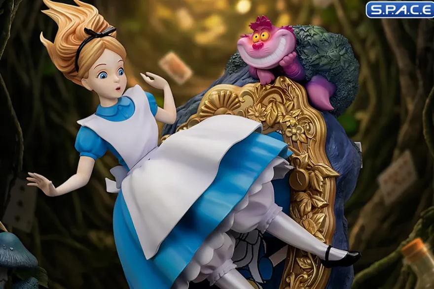 Alice & The Ceshire Cat Master Craft Statue