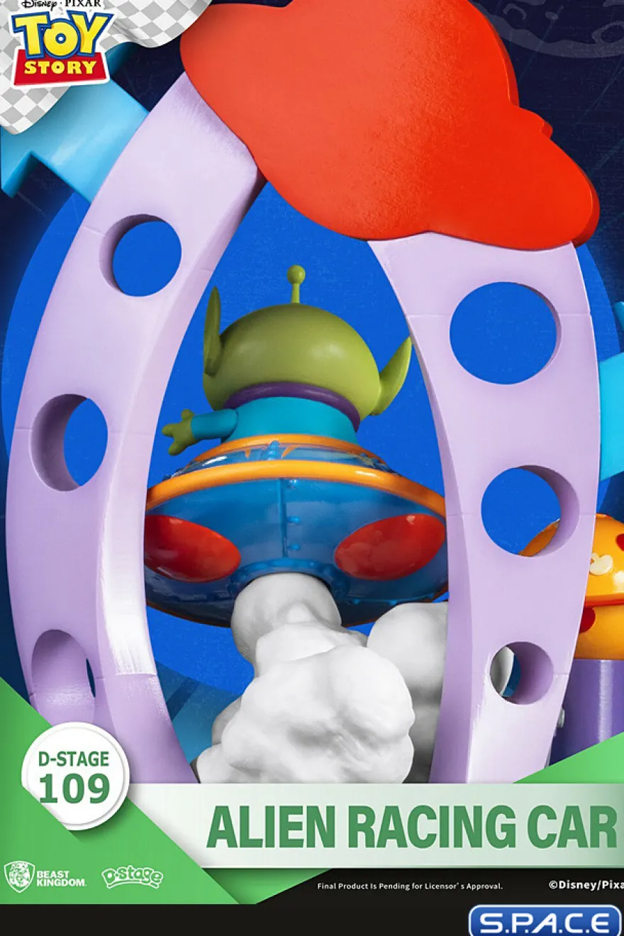 Alien Racing Car Diorama Stage 109