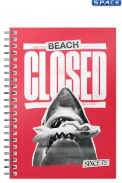 »Beach Closed« Notizbuch