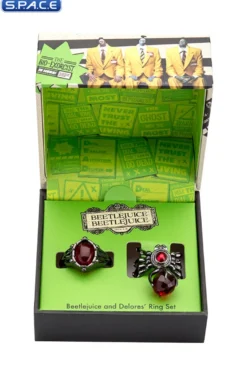 Beetlejuice and Dolores' Ring Set
