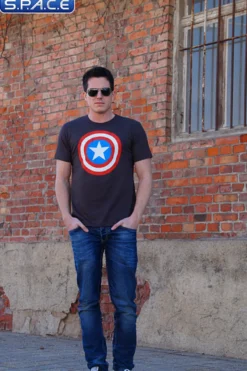 Captain America Logo T-Shirt brown