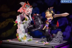 Chibiterasu vs. Dark Chibiterasu & Possessed Kuni Statue