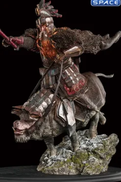 Dain Ironfoot on War Boar Statue