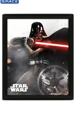 Darth Vader vs. Luke Skywalker framed 3D Lenticular Poster