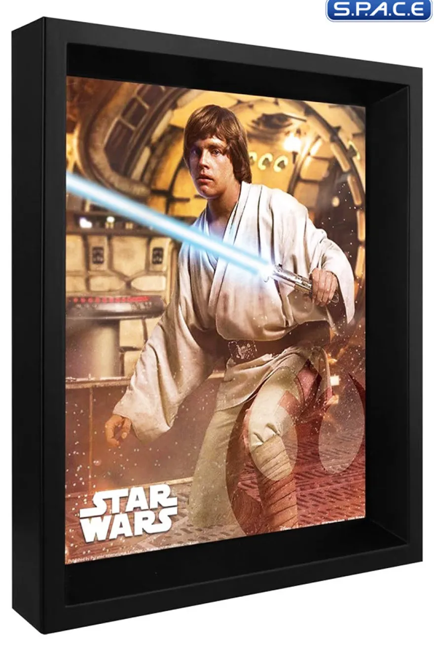 Darth Vader vs. Luke Skywalker framed 3D Lenticular Poster