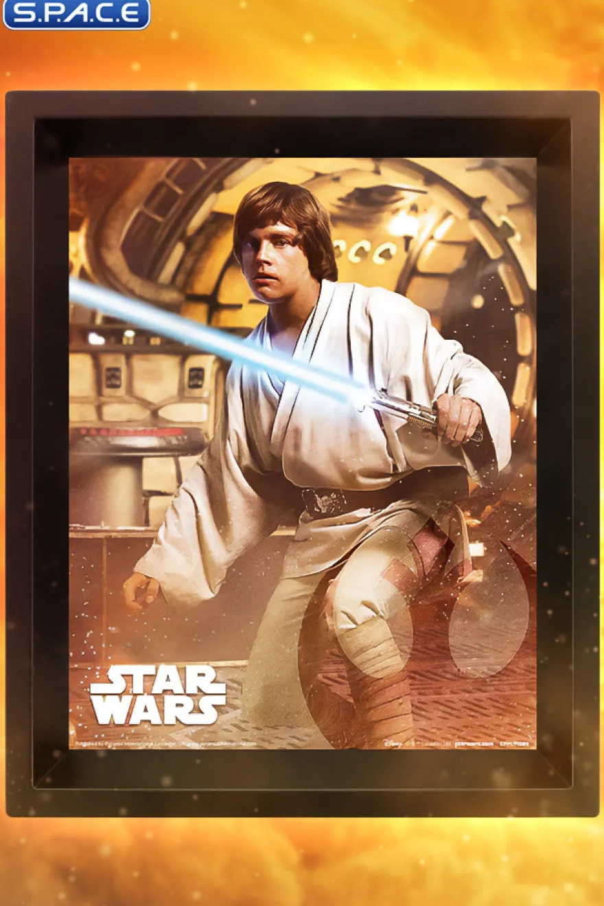 Darth Vader vs. Luke Skywalker framed 3D Lenticular Poster
