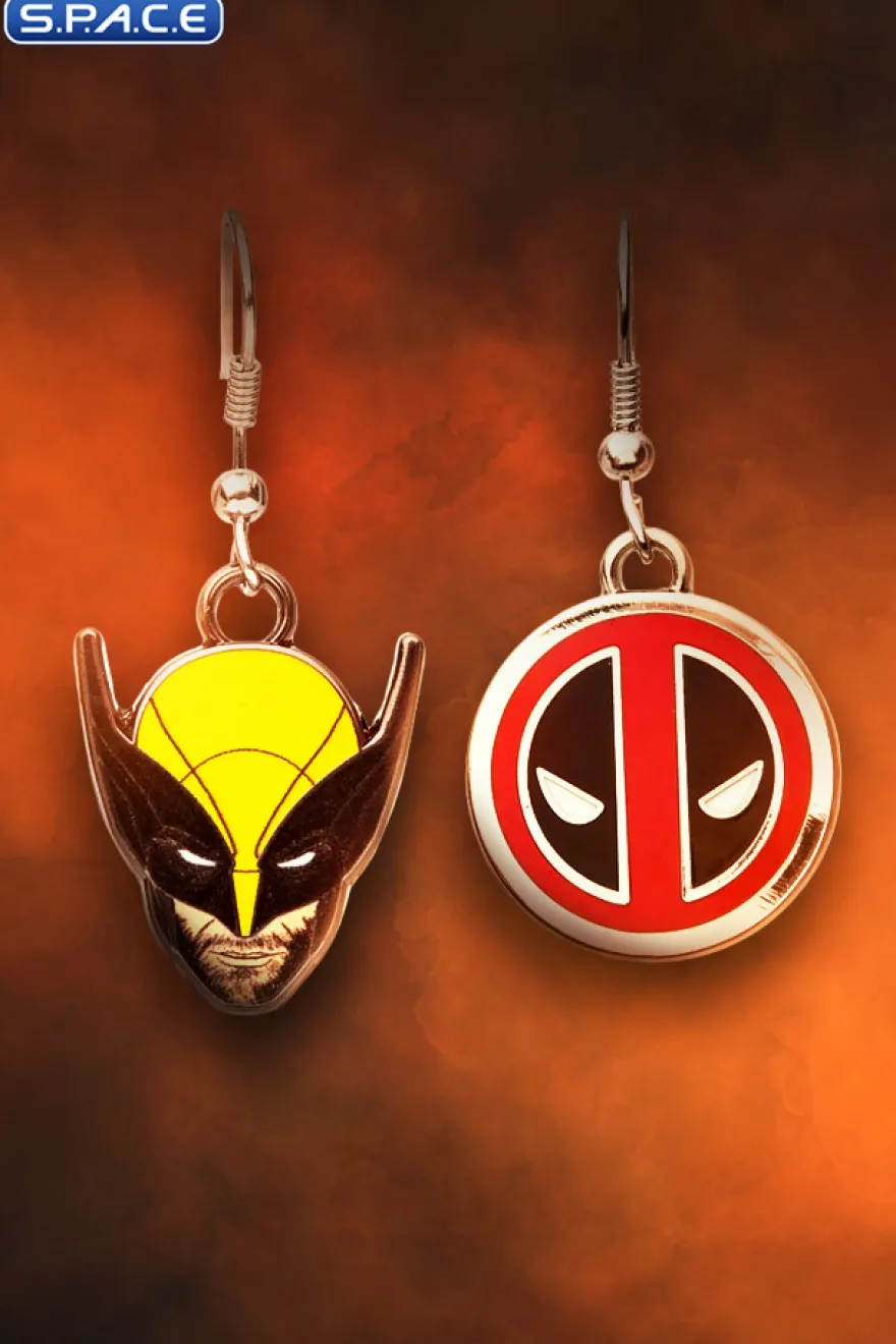Deadpool and Wolverine Earrings Set