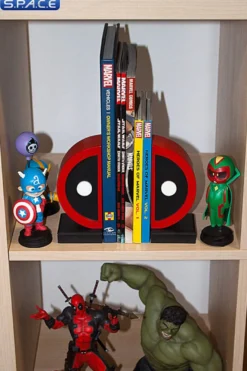 Deadpool Logo Bookends
