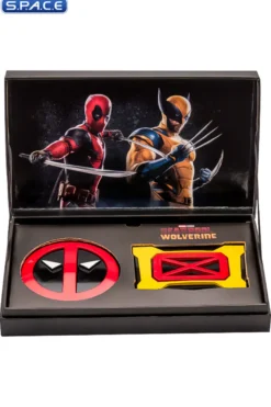 Deadpool & Wolverine Belt Buckle Pin Set