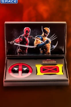 Deadpool & Wolverine Belt Buckle Pin Set