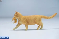 Domestic Cat with Kitten Statue