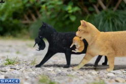 Domestic Cat with Kitten Statue