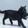 Domestic Cat with Kitten Statue