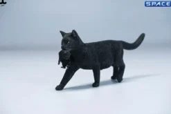 Domestic Cat with Kitten Statue