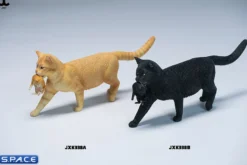 Domestic Cat with Kitten Statue