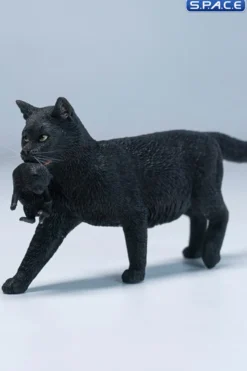 Domestic Cat with Kitten Statue