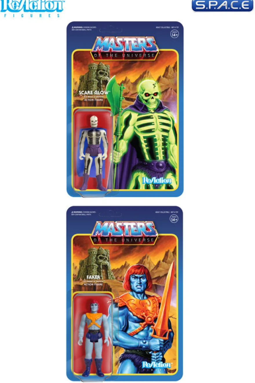 6er Komplettsatz: MOTU ReAction Figures