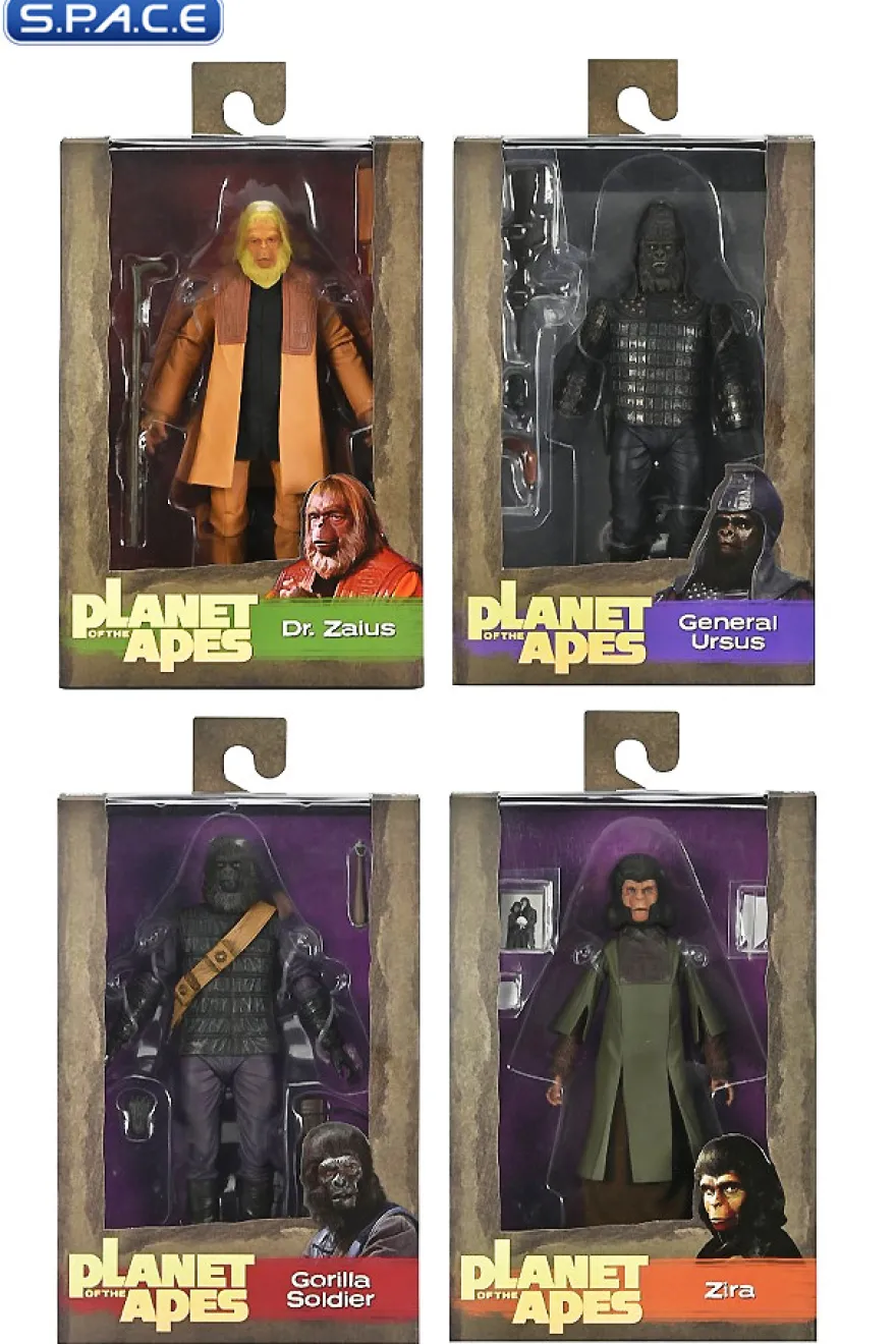 4er Komplettsatz: Planet of the Apes Legacy Serie 1
