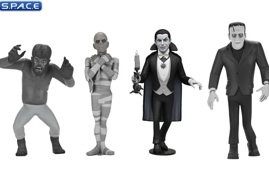 4er Komplettsatz: Toony Terrors Serie 10 - Silver Screen Version