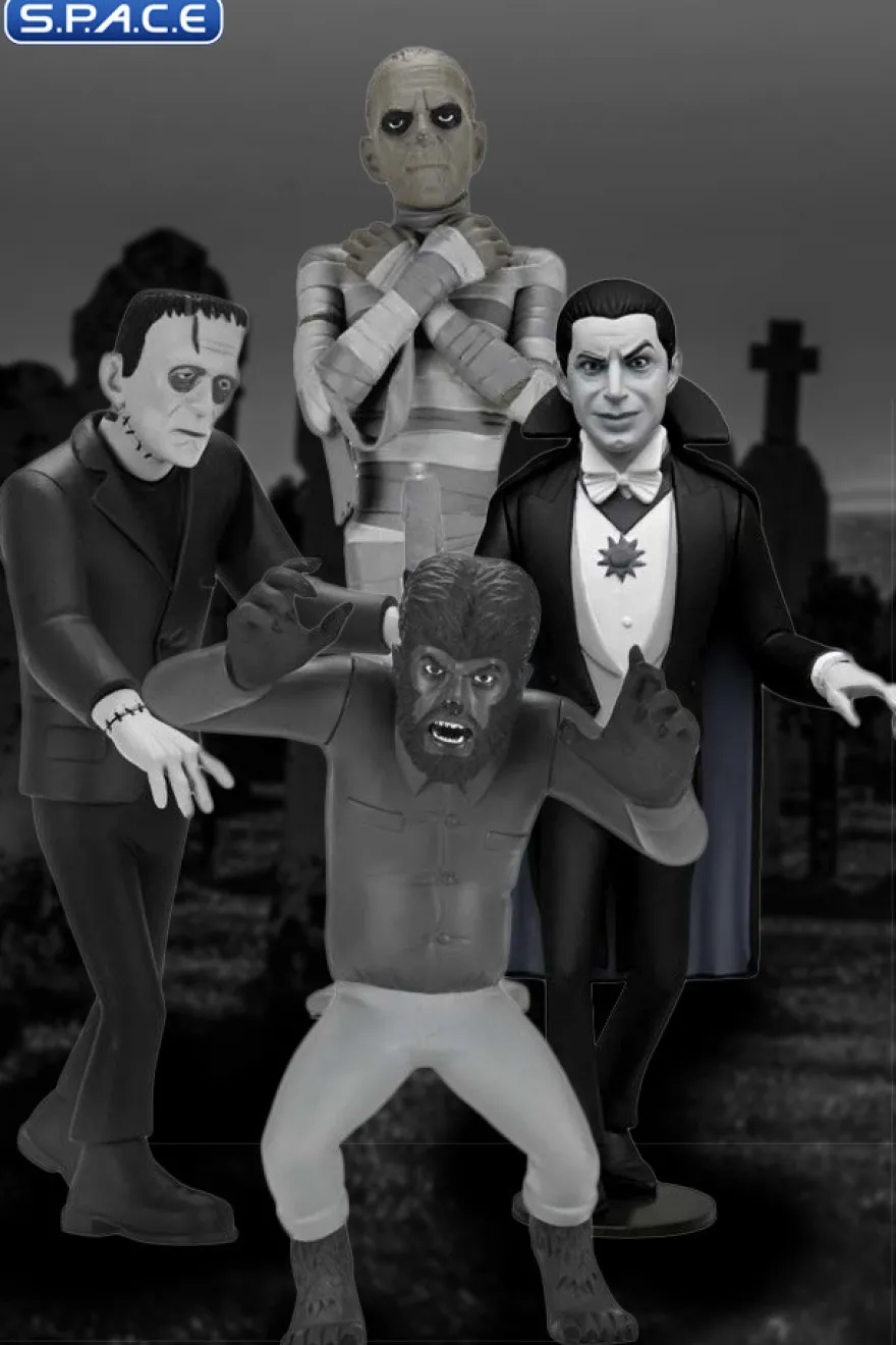 4er Komplettsatz: Toony Terrors Serie 10 - Silver Screen Version