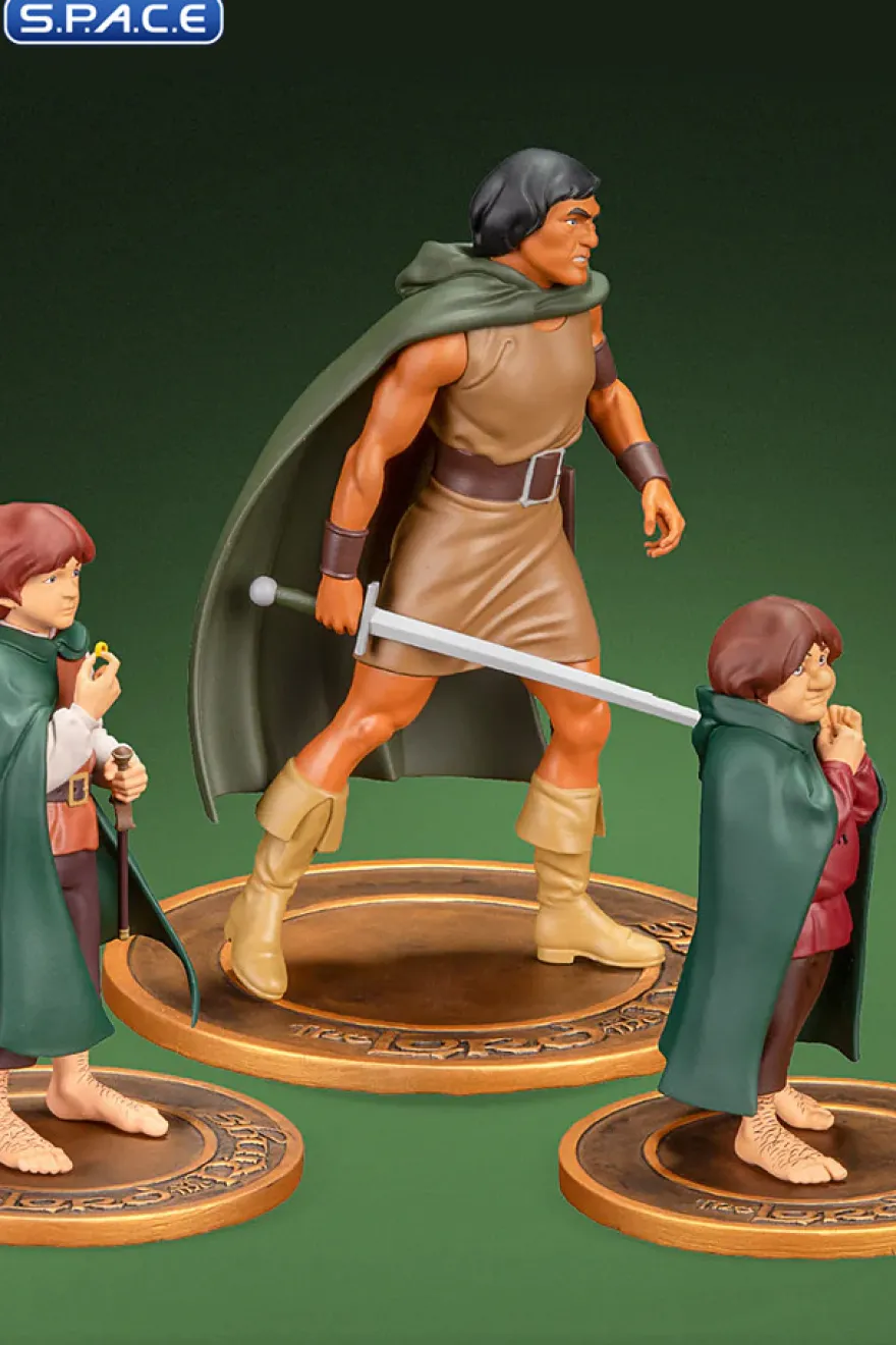 Frodo, Aragorn and Samwise PVC Statue Set