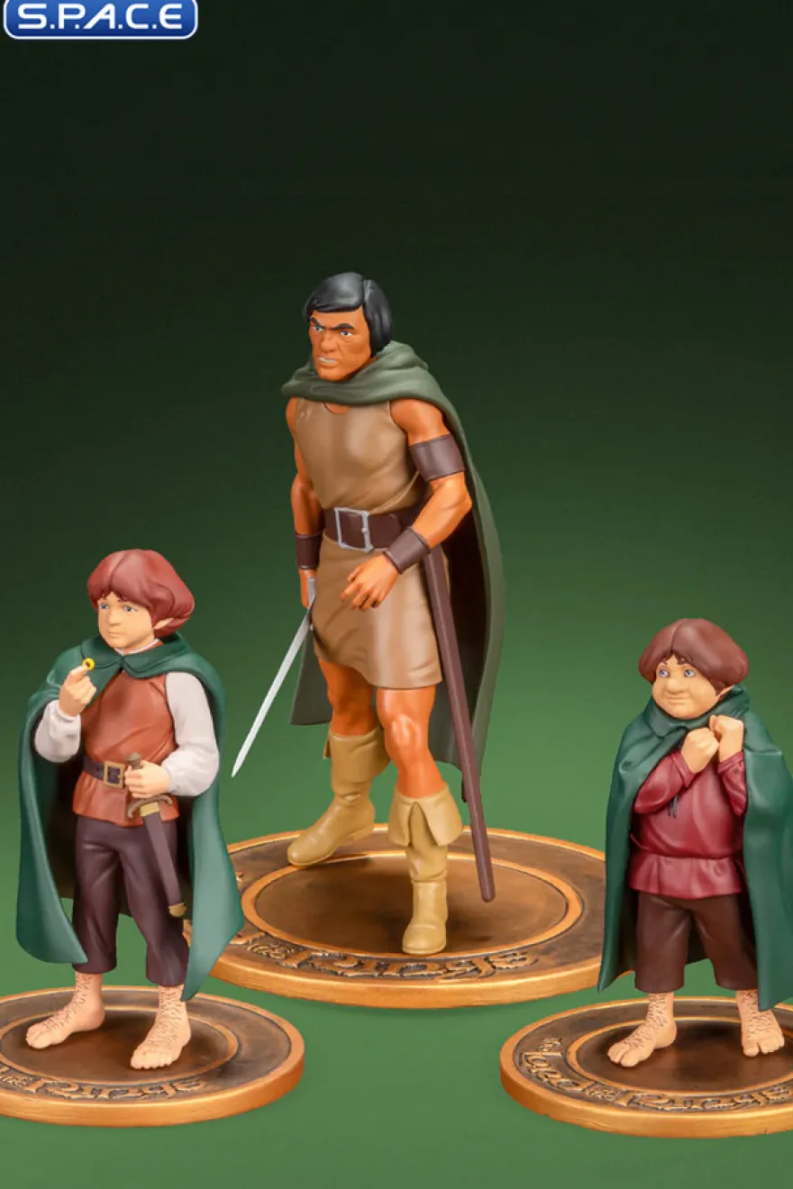 Frodo, Aragorn and Samwise PVC Statue Set