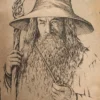Gandalf Portrait Art Print
