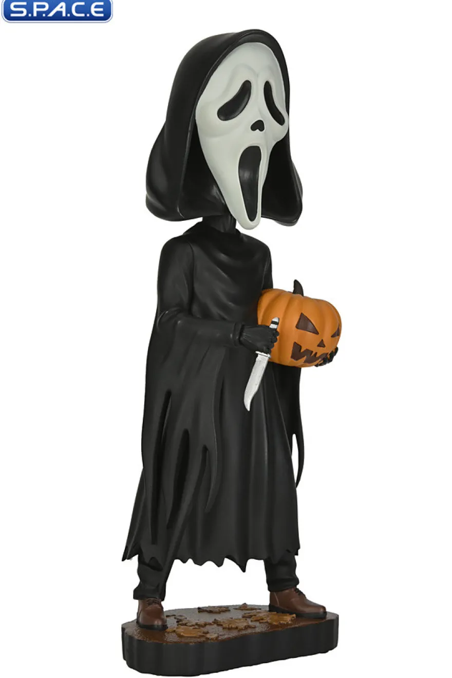 Ghost Face with Pumpkin Headknocker