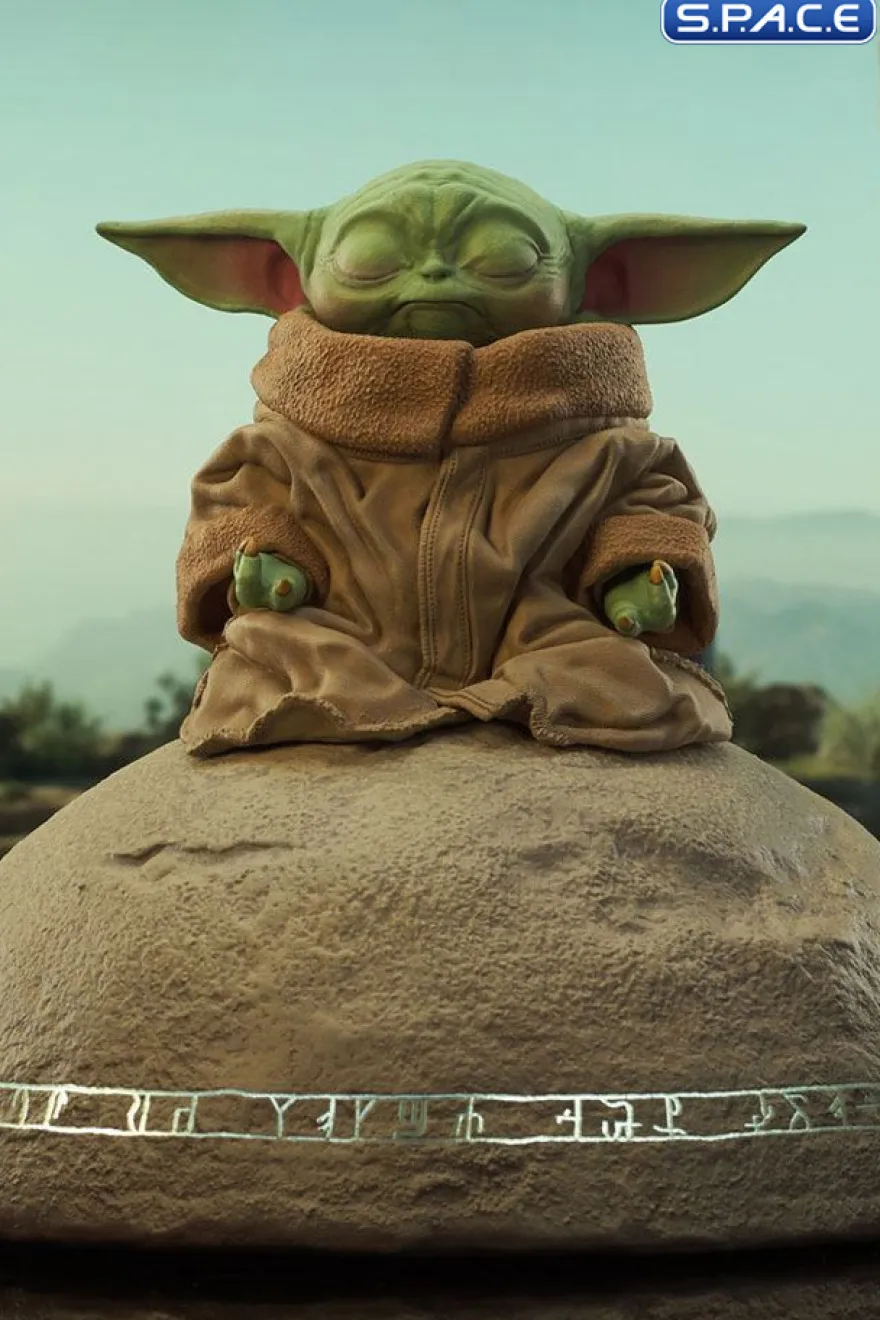 Grogu on Seeing Stone Milestone Statue