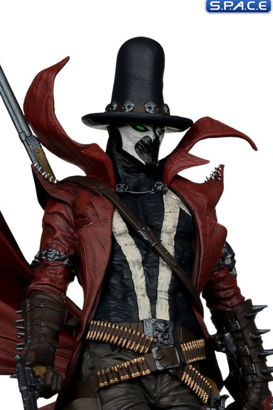 Gunslinger Spawn Black White & Red All Over Statue