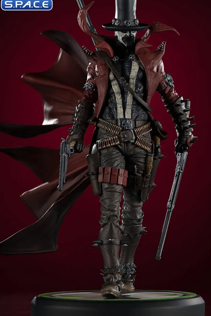 Gunslinger Spawn Black White & Red All Over Statue