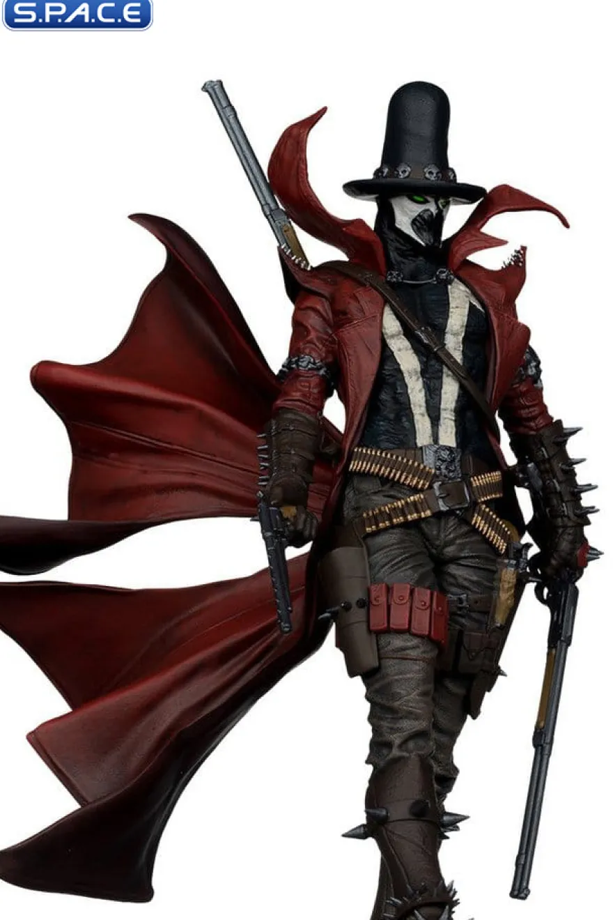 Gunslinger Spawn Black White & Red All Over Statue