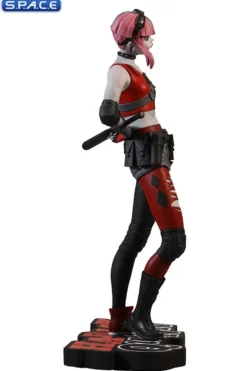 Harley Quinn red, white & black Statue by Simone Di Meo