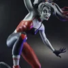Harley Quinn red, white & black Statue by Ivan Tao