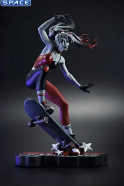 Harley Quinn red, white & black Statue by Ivan Tao