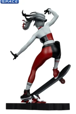 Harley Quinn red, white & black Statue by Ivan Tao