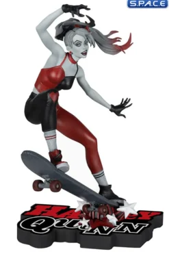 Harley Quinn red, white & black Statue by Ivan Tao