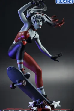 Harley Quinn red, white & black Statue by Ivan Tao