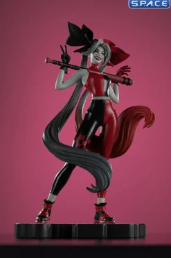 Harley Quinn red, white & black Statue by Alex Garner