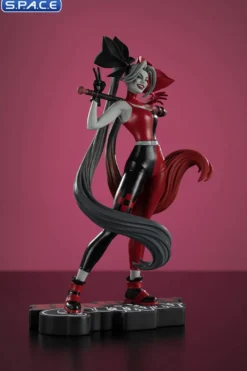 Harley Quinn red, white & black Statue by Alex Garner