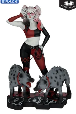 Harley Quinn red, white & black Statue by Jenny Frison
