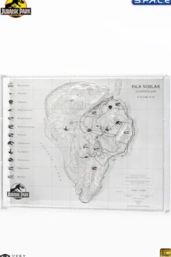 Isla Nublar Topographic 3D Map