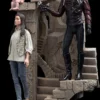 Jareth and Sarah in the Illusionary Maze Statue