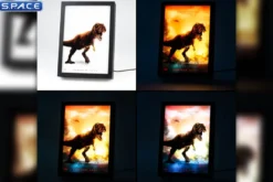Jurassic Park framed LED Print