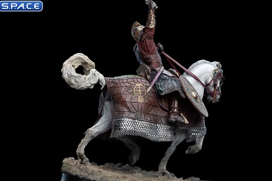 King Theoden on Snowmane Statue