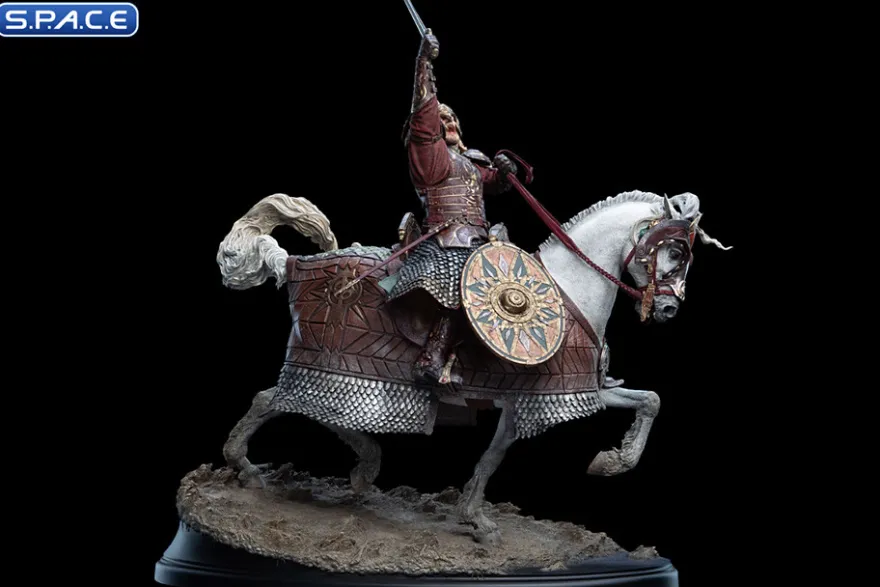 King Theoden on Snowmane Statue