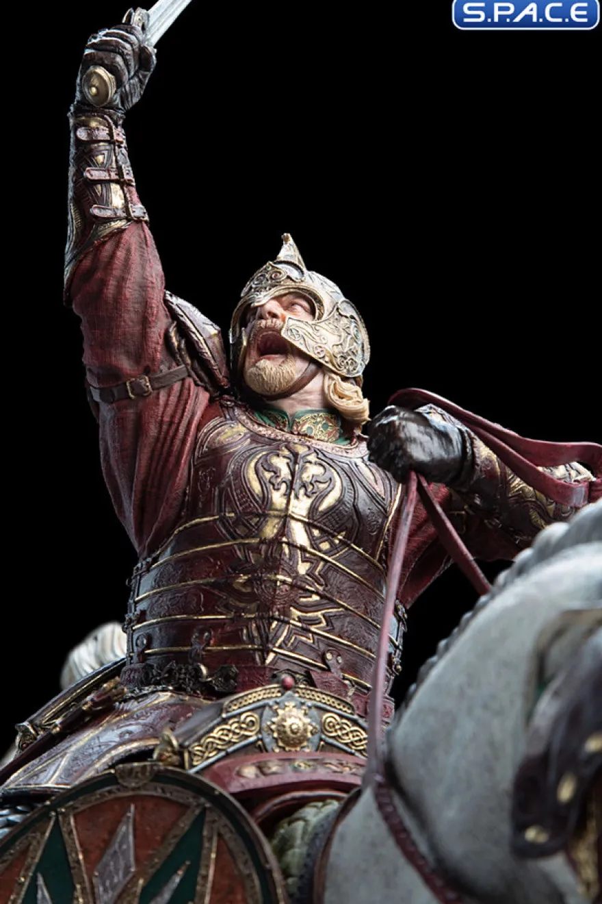 King Theoden on Snowmane Statue