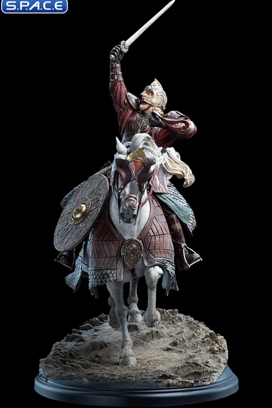 King Theoden on Snowmane Statue