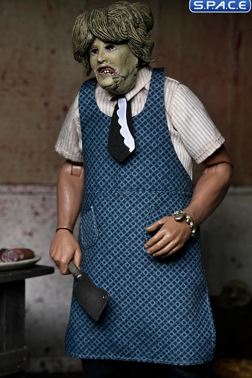 Leatherface with Old Lady Mask Figural Doll